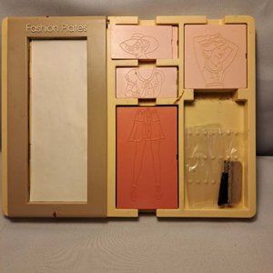 Vintage Fashion Plates crayon coloring fun with plastic plates 1978 parker tomy